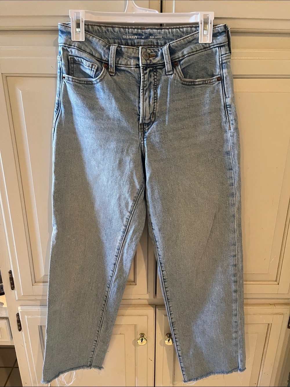 Old Navy Light Blue High-Rise Straight Jeans